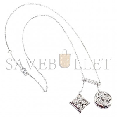 LOUIS VUITTON DIAMOND BLOSSOM NECKLACE Q94357